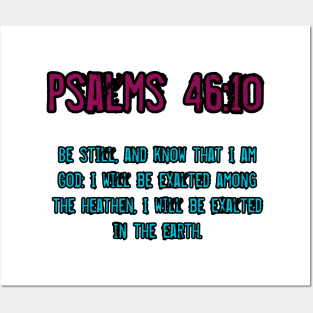 Psalms 46:10 Posters and Art